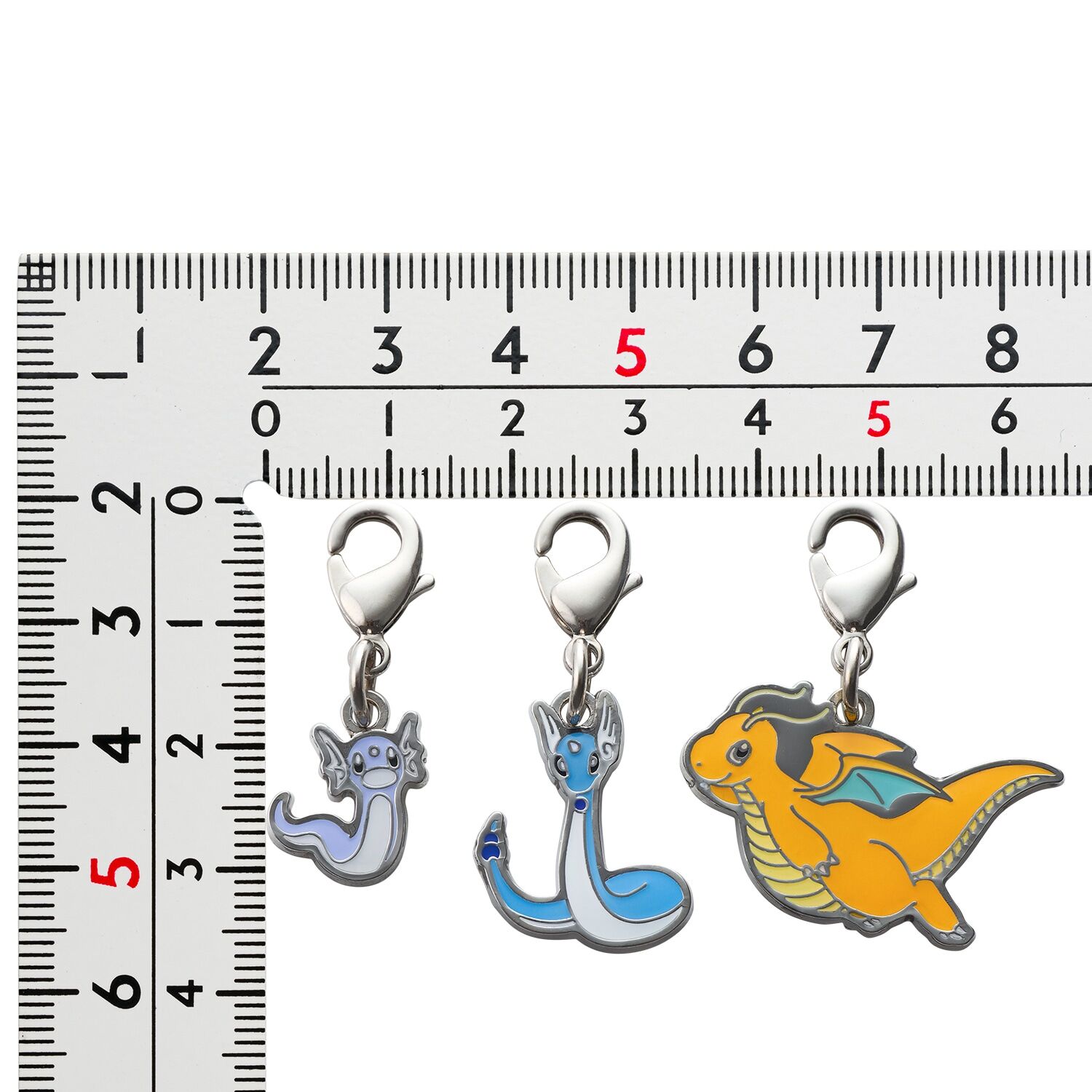 Pokemon Center - Dratini, Dragonair, Dragonite Schlüsselanhänger - 3 Stück