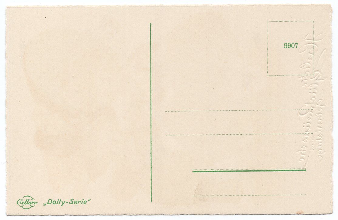 Dolly Postkarte Mädchen mit Bube