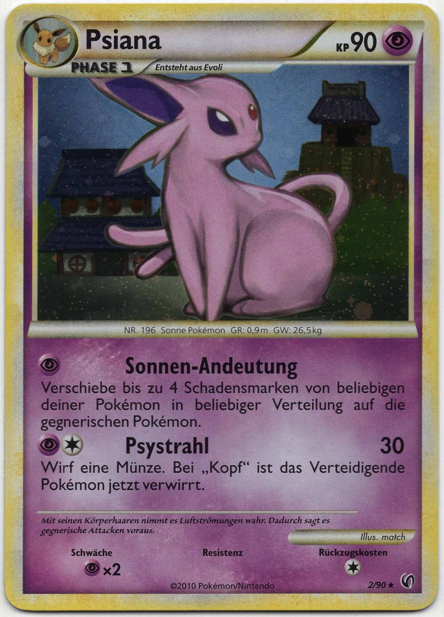 Psiana - 2/90 - Pokémon TCG (Near Mint)
