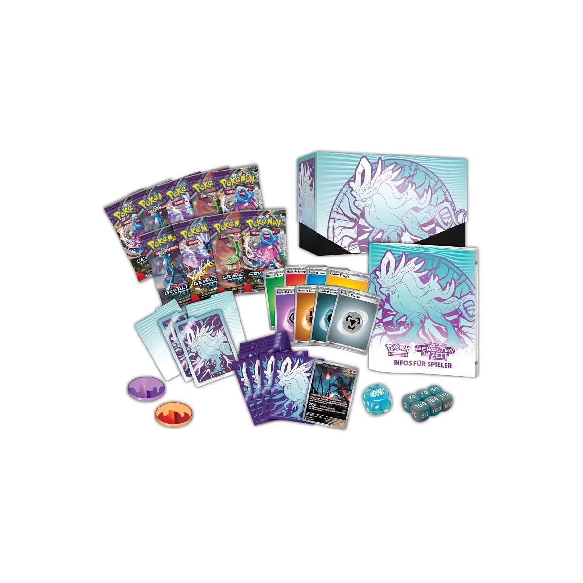 Pokémon TCG: Karmesin & Purpur Gewalten der Zeit Top-Trainer-Box (Windewoge) - DE