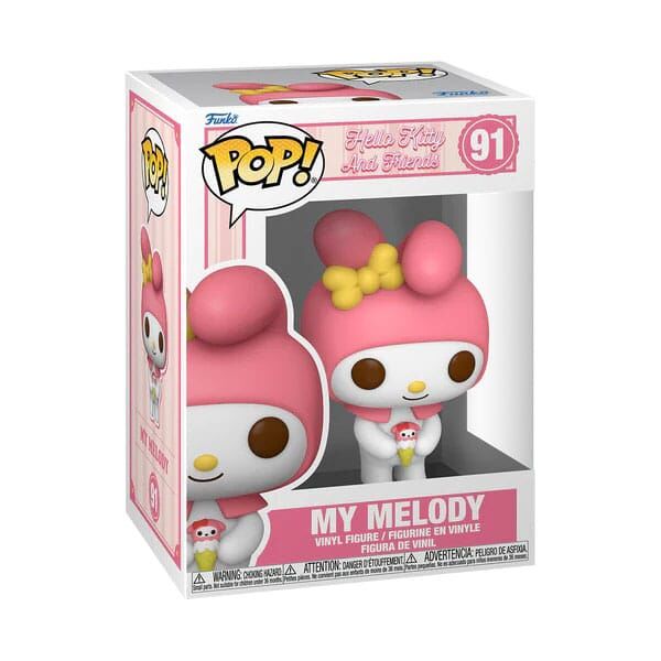 Funko POP! Hello Kitty and Friends - Sanrio Vinyl Figur #91 My Melody 9cm Funko POP! Hello Kitty and Friends - Sanrio Vinyl Figur #91 My Melody 9cm