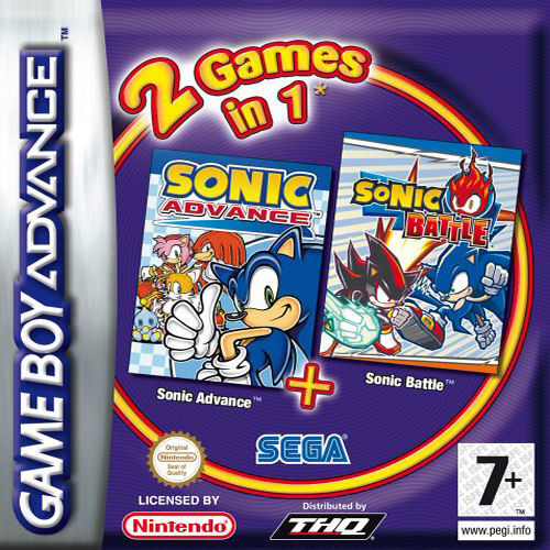2 in 1 Sonic Advance & Sonic Battle - GBA