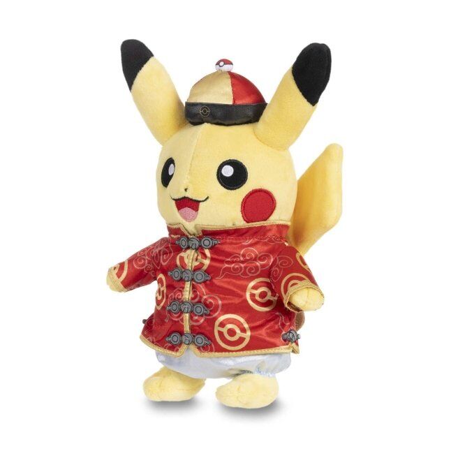 Lunar New Year: Costume Pikachu (Male) Plush - 23.1 cm