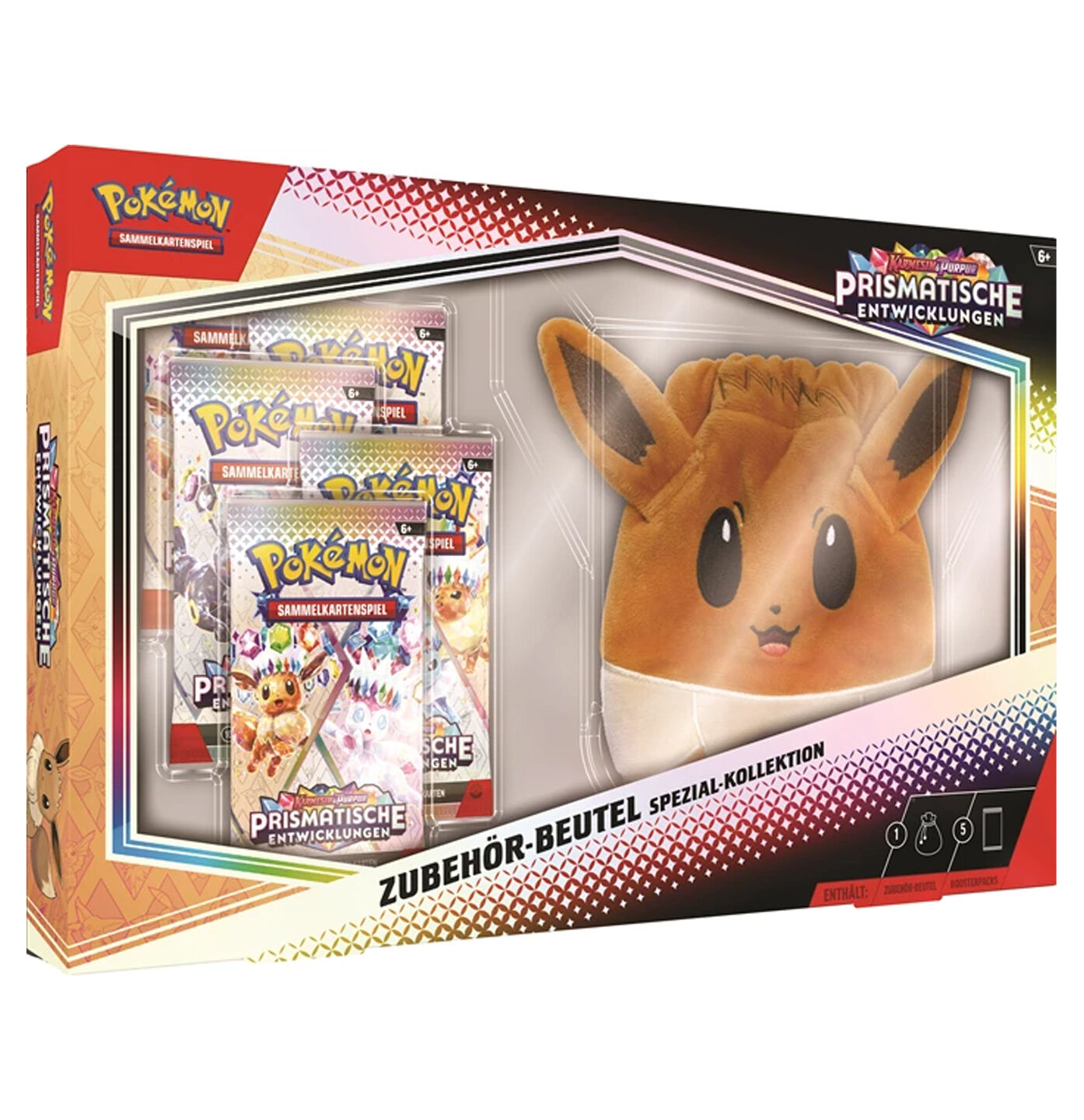 Pokémon TCG: KP08.5 - 'Prismatische Entwicklungen' Zubehör-Beutel Spezial-Kollektion - DE Pokémon TCG: KP08.5 - 'Prismatische Entwicklungen' Zubehör-Beutel Spezial-Kollektion - DE