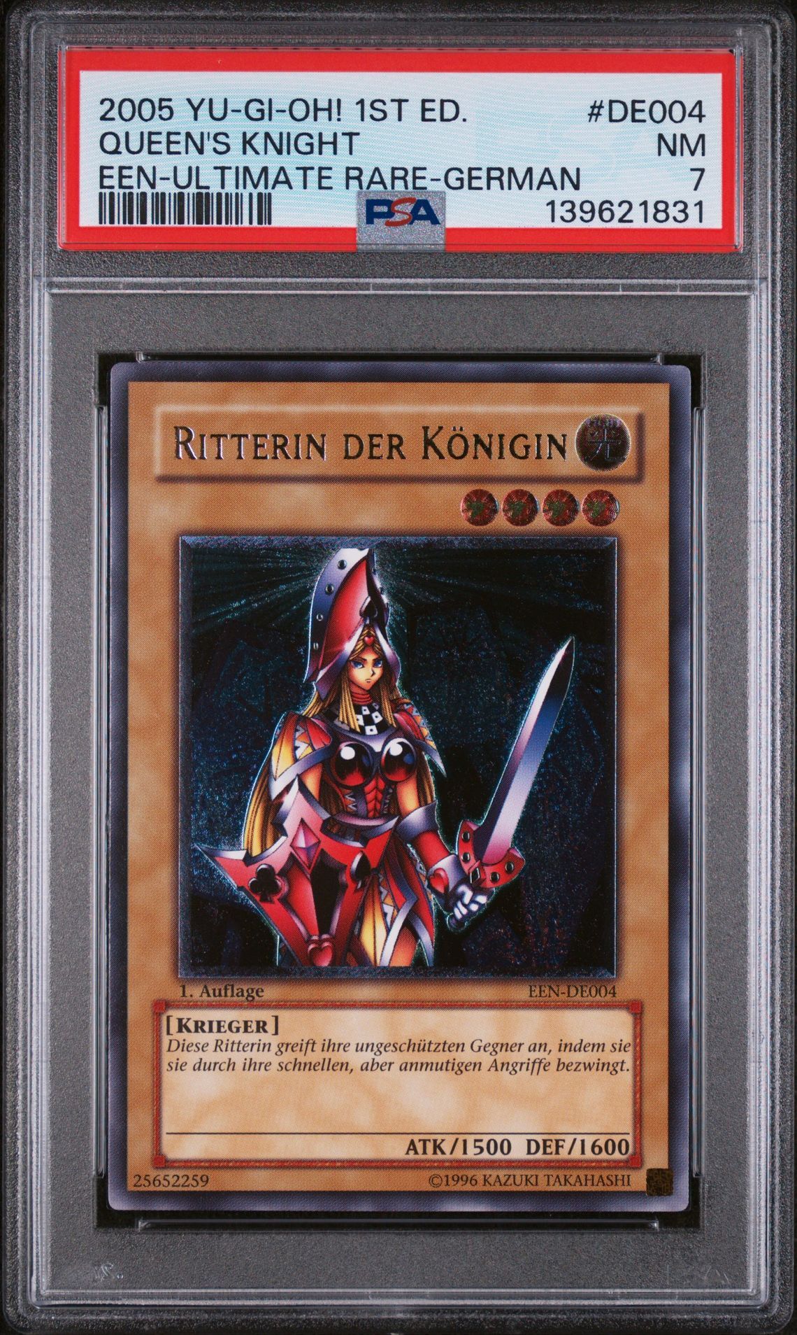 2005 YU-GI-OH! ELEMENTAL ENERGY 1ST EDITION #DE004 QUEEN'S KNIGHT EEN-ULTIMATE RARE-GERMAN - NM 7 - Yu-Gi-Oh!