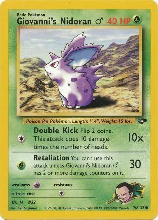 Giovanni’s Nidoran Male - 76/132 - Unlimited - EN