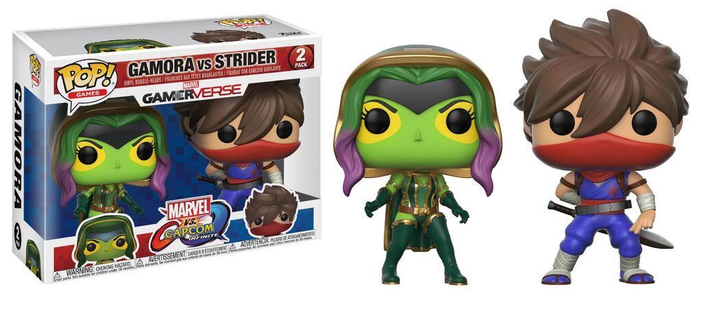 Marvel vs. Capcom Infinite POP! Games Vinyl Figuren 2er-Pack Gamora Vs. Strider 9 cm