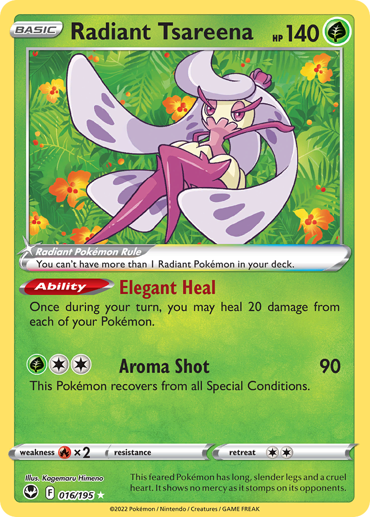 Radiant Tsareena - 016/195 - EN Radiant Tsareena - 016/195 - EN