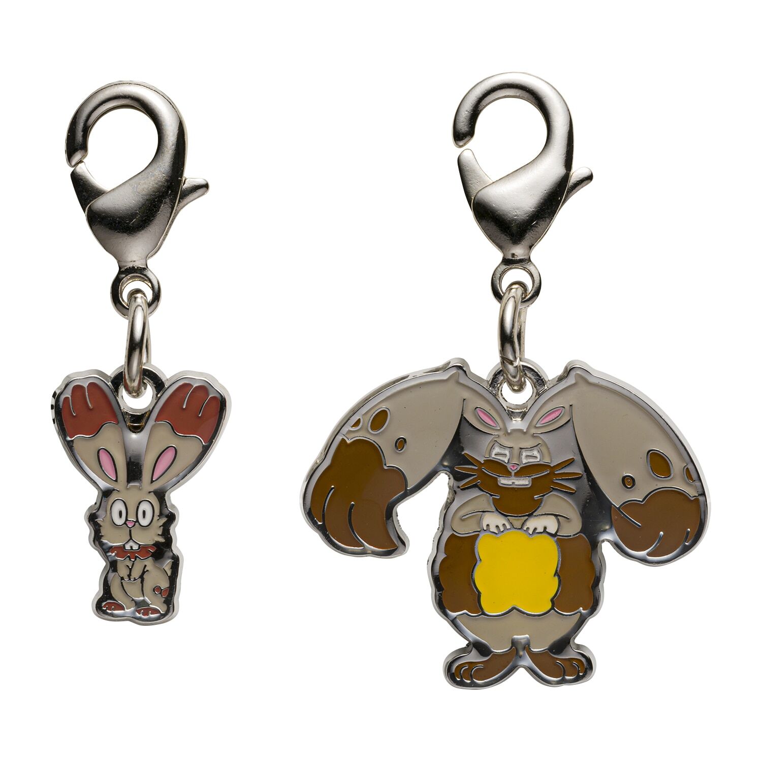 Pokemon Center - Bunnelby, Diggersby Schlüsselanhänger - 2 Stück Pokemon Center - Bunnelby, Diggersby Schlüsselanhänger - 2 Stück