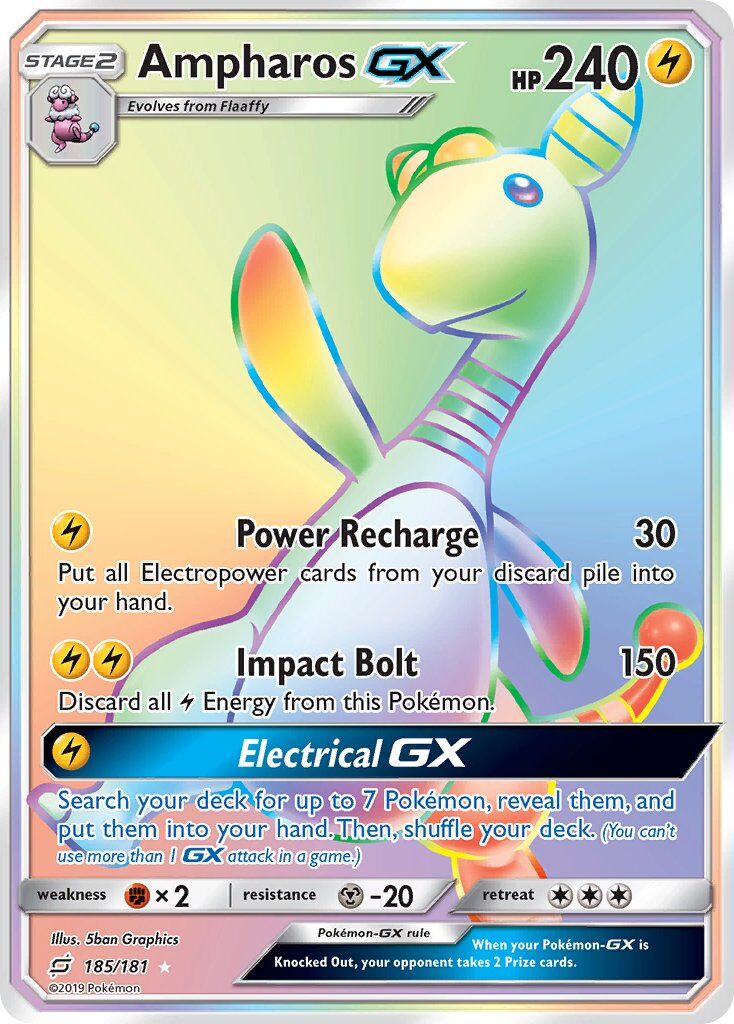 Ampharos-GX - 185/181 - EN