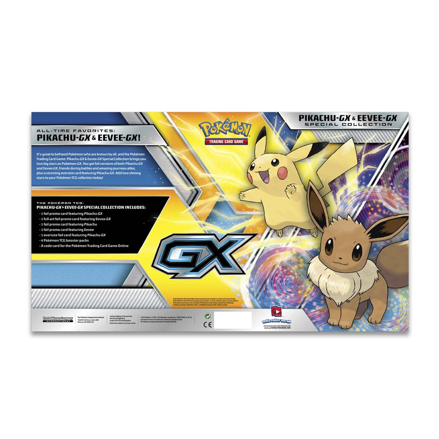 Pokémon Pikachu GX & Eevee GX Collection Box - EN