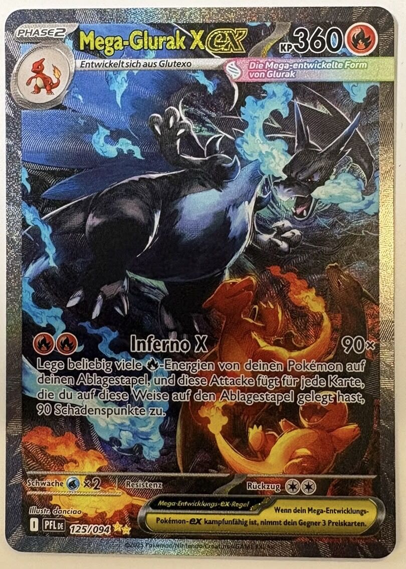 Mega Glurak X ex - 125/094 - DE Mega Glurak X ex - 125/094 - DE