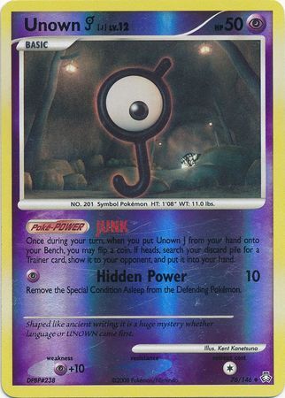 Unown J - 76/146 - Reverse Holo - EN
