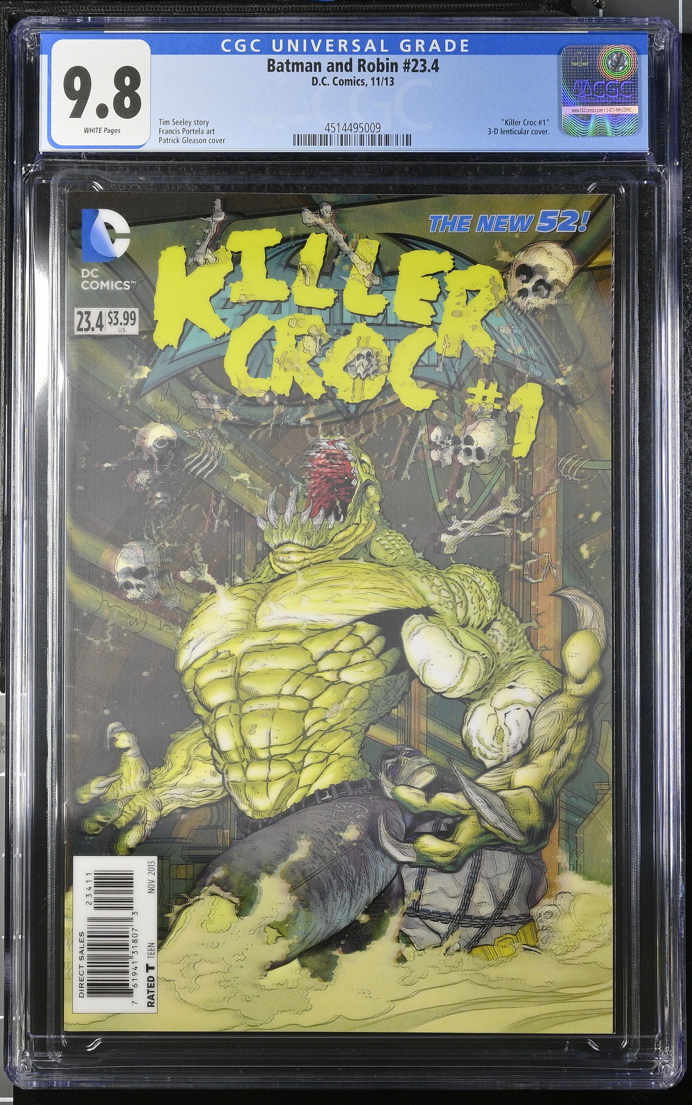 Batman and Robin #23.4 CGC 9.8 3D Lenticular Cover Batman and Robin #23.4 CGC 9.8 3D Lenticular Cover