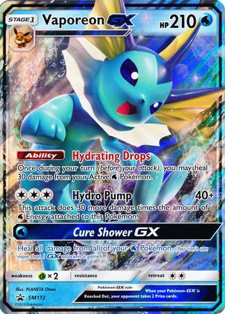 Aquana GX SM172 - Pokémon XXL TCG