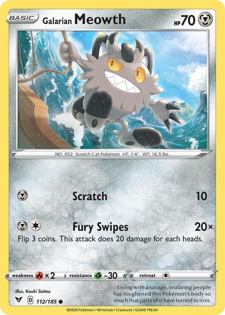 Galarian Meowth - 112/185 - EN