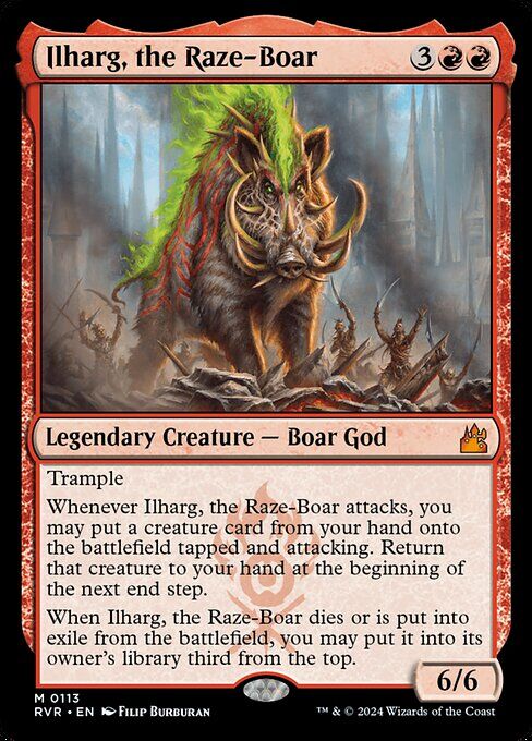 Ilharg, the Raze-Boar - RVR 113 - Normal - EN - NM Ilharg, the Raze-Boar - RVR 113 - Normal - EN - NM