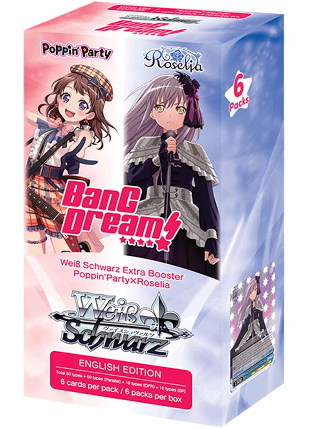 BanG Dream! Poppin Party x Roselia Extra Booster Display - Weiss Schwarz TCG - EN