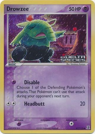 Drowzee - 67/113 - Reverse Holo - EN Drowzee - 67/113 - Reverse Holo - EN