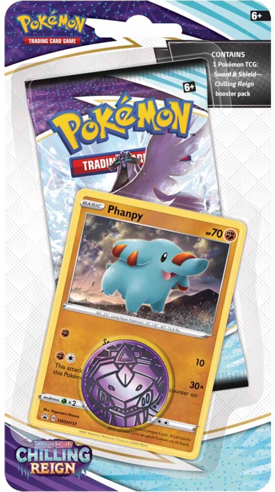 Pokémon Sword & Shield Chilling Reign Phanpy Checklane Blister - EN