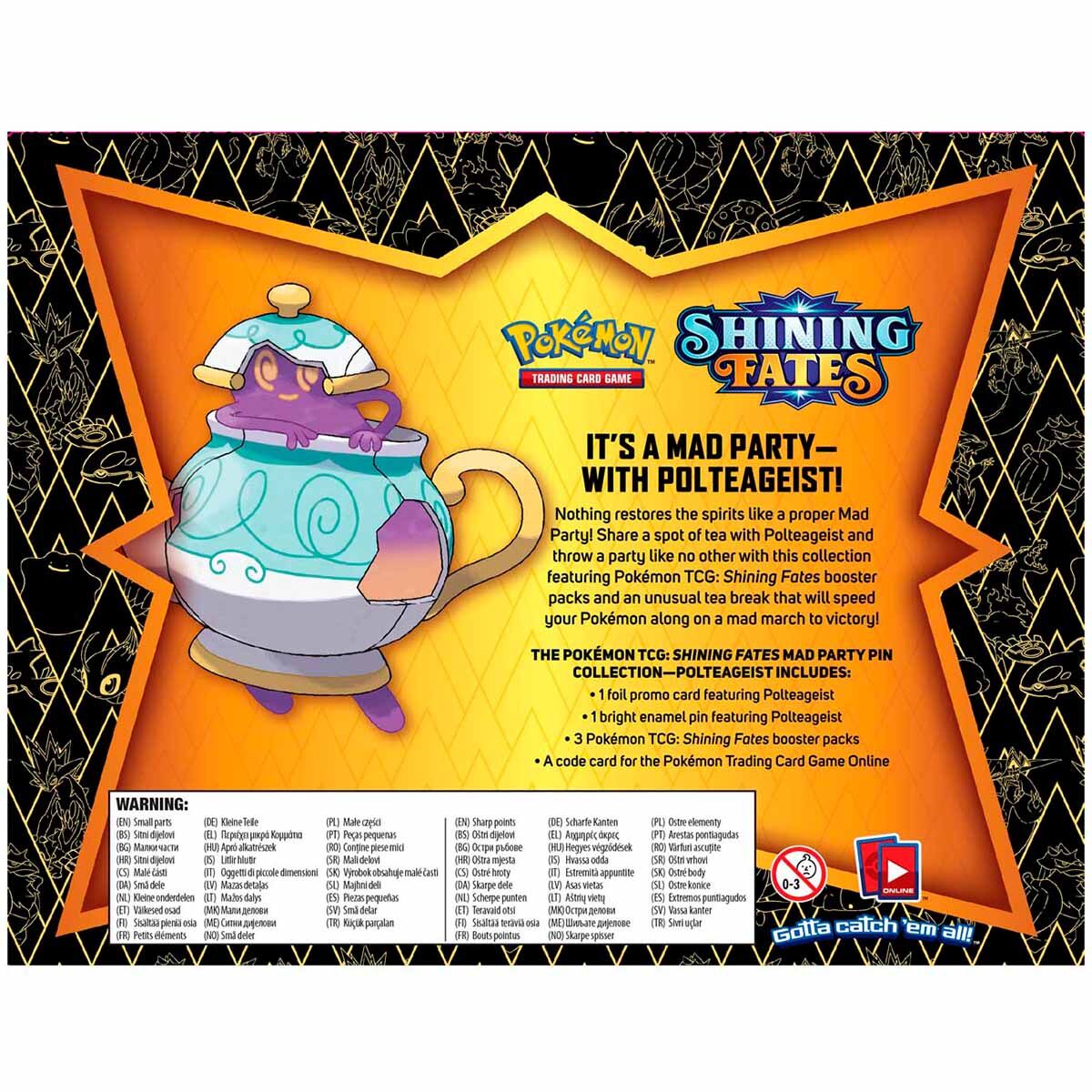 Pokémon Shining Fates Mad Party Pin Collection Polteageist - EN