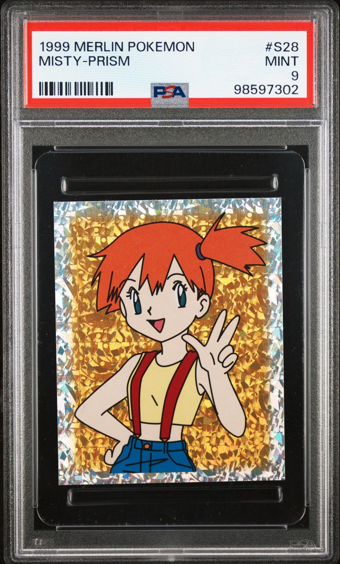 1999 MERLIN POKEMON S28 MISTY-PRISM - PSA 9 MINT - Pokémon 1999 MERLIN POKEMON S28 MISTY-PRISM - PSA 9 MINT - Pokémon
