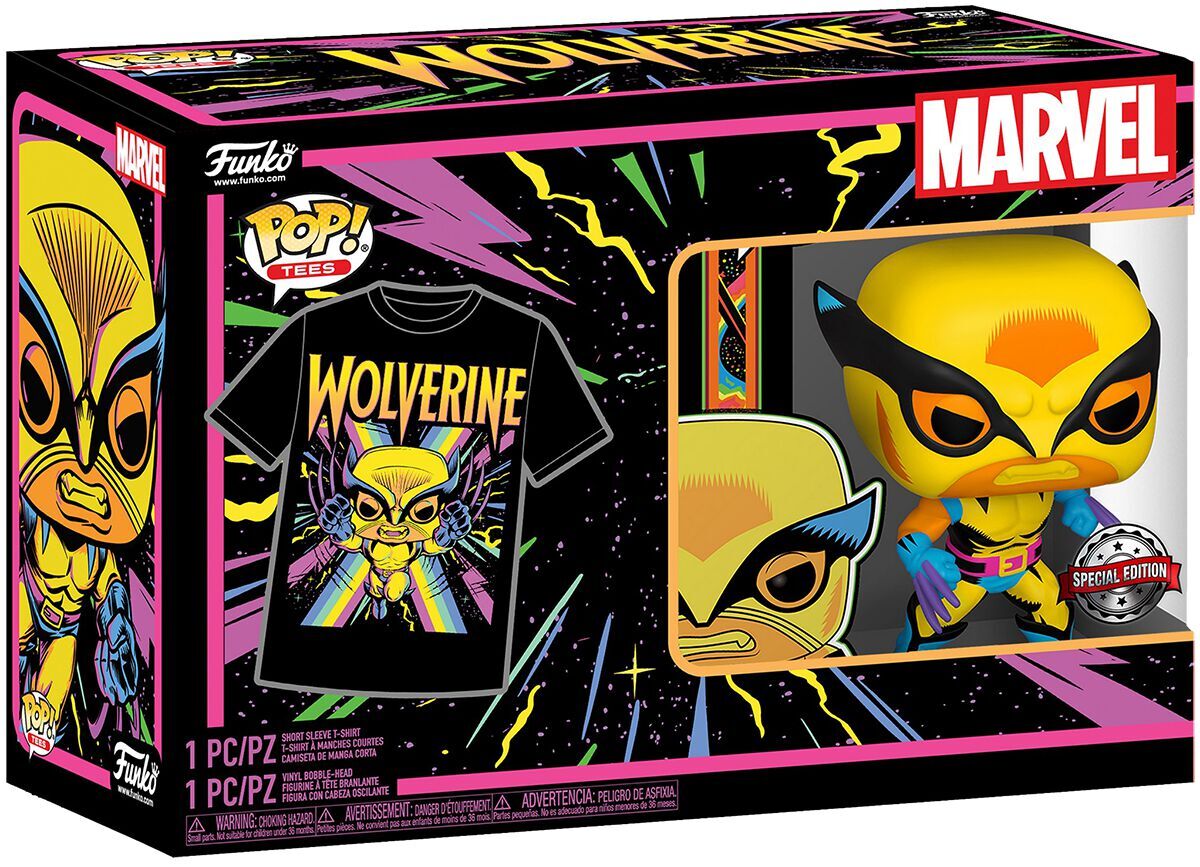 Black Light - Wolverine POP! & Tee" Funko Pop! Grösse S