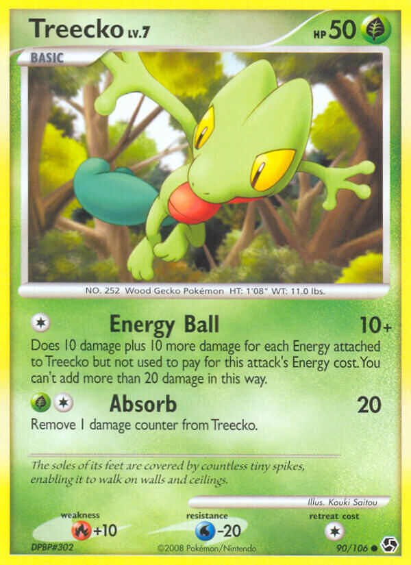 Treecko - 90/106 - Reverse Holo - EN Treecko - 90/106 - Reverse Holo - EN