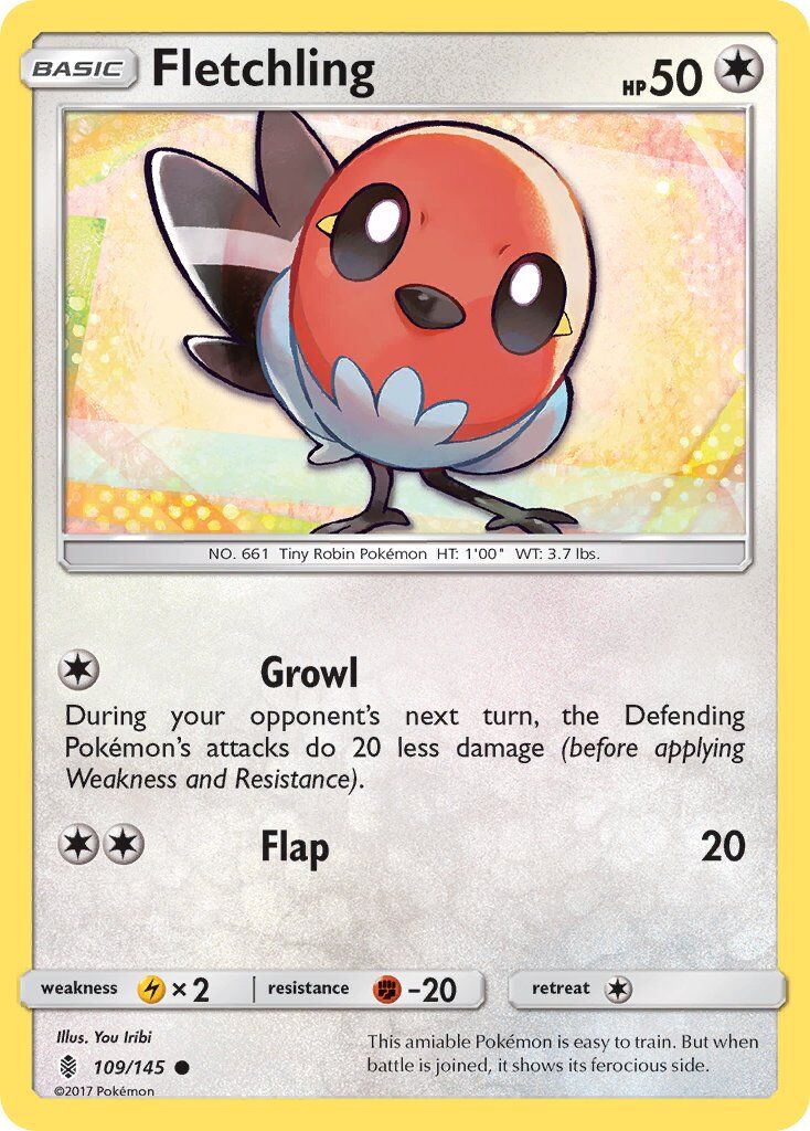 Fletchling - 109/145 - Pokémon TCG - Lightly Played - EN