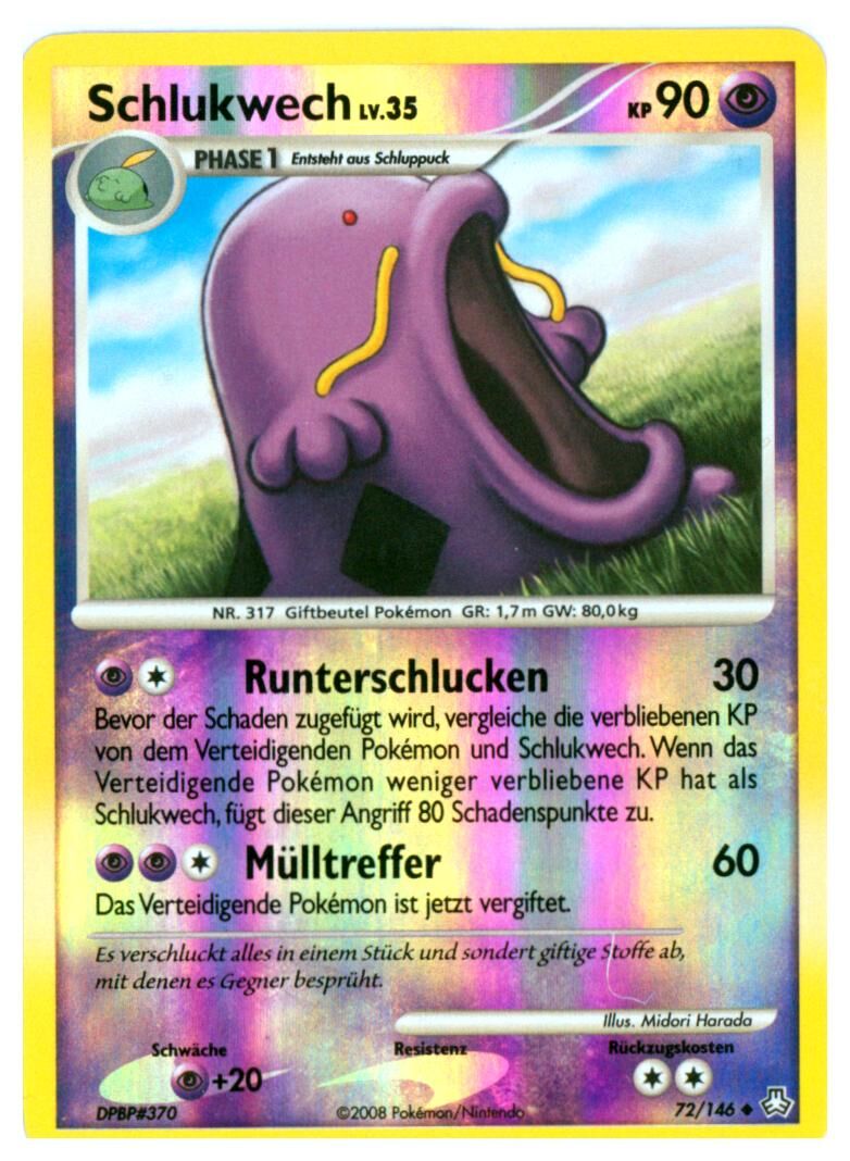 Schlukwech - 72/146 - Pokémon TCG - Near Mint - DE