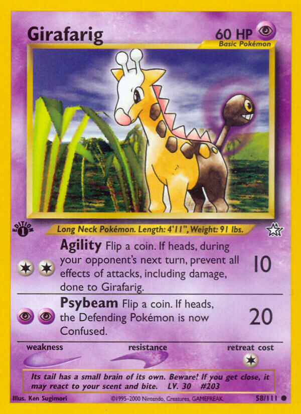 Girafarig - 58/111 - 1st Edition - EN Girafarig - 58/111 - 1st Edition - EN