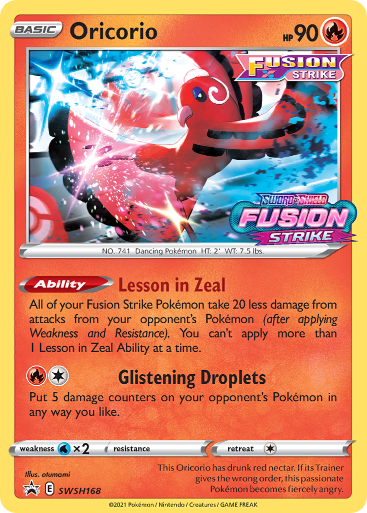 Oricorio - SWSH168/306 - EN Oricorio - SWSH168/306 - EN