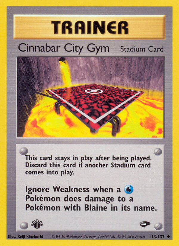 Cinnabar City Gym - 113/132 - EN