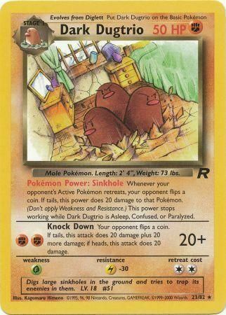 Dark Dugtrio - 23/83 - Unlimited - EN Dark Dugtrio - 23/83 - Unlimited - EN