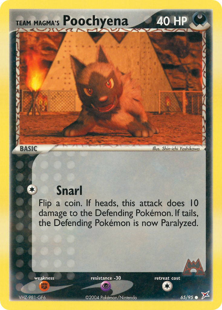 Team Magma’s Poochyena - 65/95 - EN Team Magma’s Poochyena - 65/95 - EN