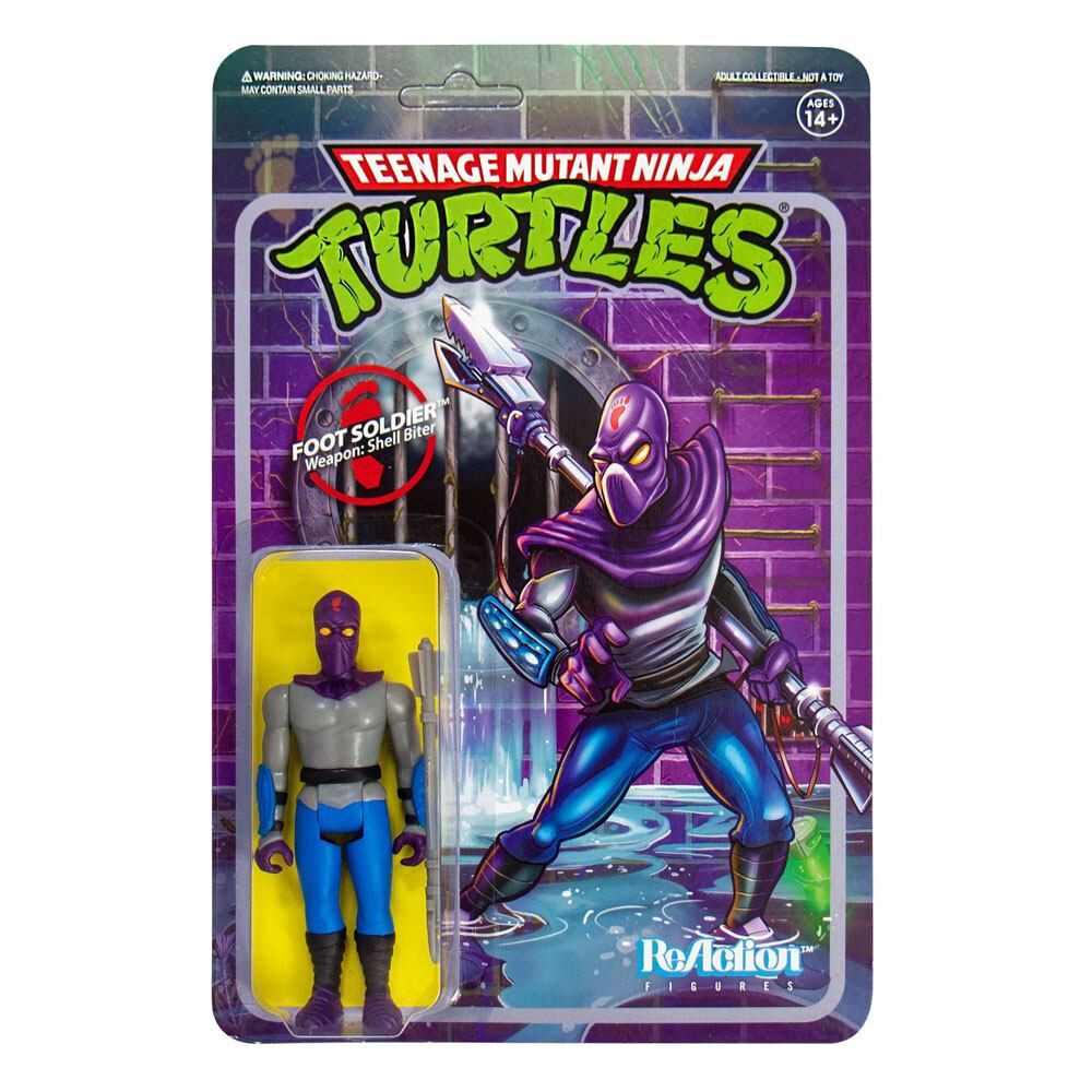 Teenage Mutant Ninja Turtles ReAction Actionfigur Foot Soldier 10 cm