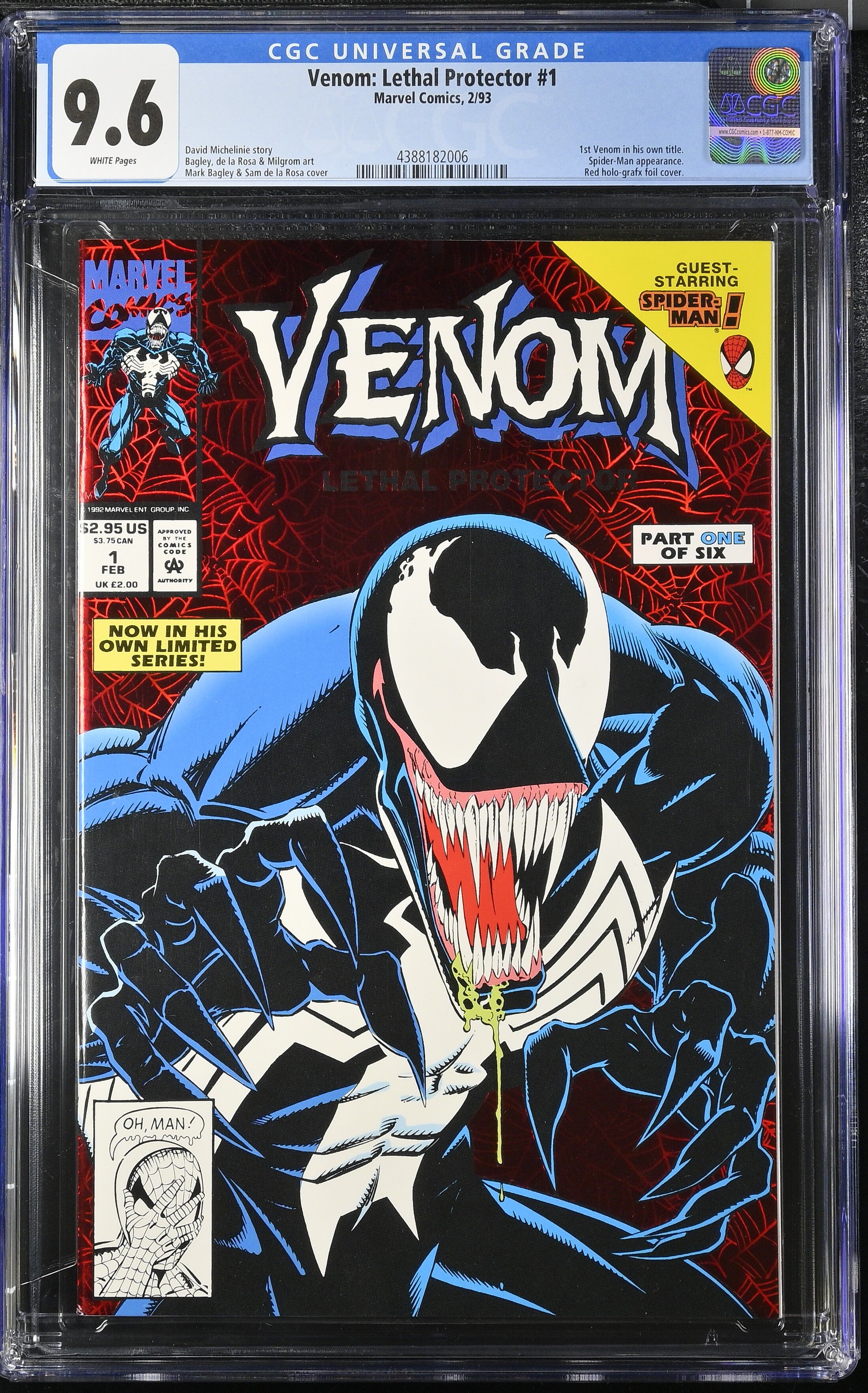 Venom Lethal Protector #1 CGC 9.6 Venom Lethal Protector #1 CGC 9.6