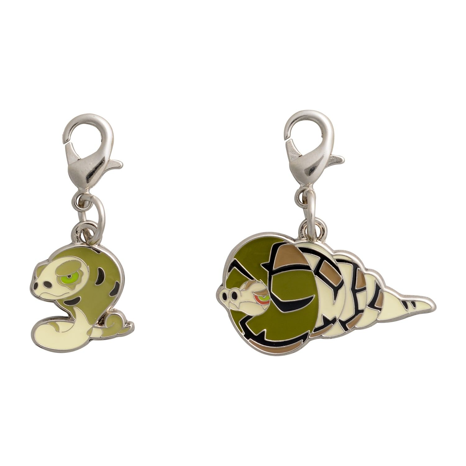 Pokemon Center - Silicobra, Sandaconda Schlüsselanhänger - 2 Stück Pokemon Center - Silicobra, Sandaconda Schlüsselanhänger - 2 Stück