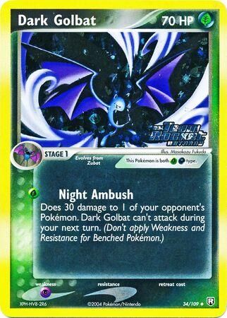 Dark Golbat - 34/109 - Reverse Holo - EN