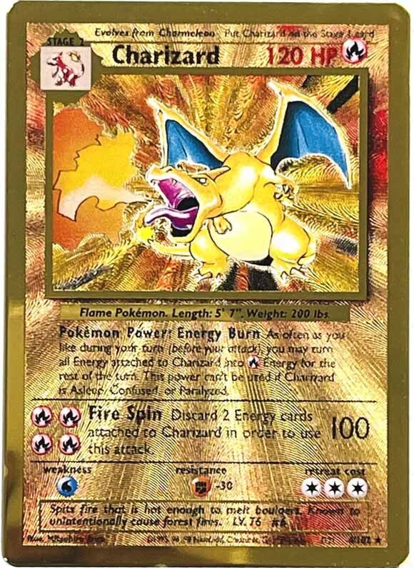 Charizard - 4/102 - Celebrations Gold Metal Card - EN Charizard - 4/102 - Celebrations Gold Metal Card - EN