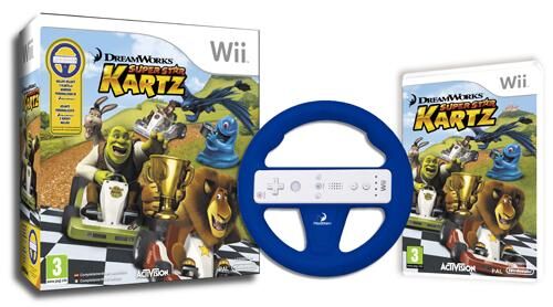 Dreamworks Super Star Kartz [Wheel Bundle] - Nintendo Wii - DE