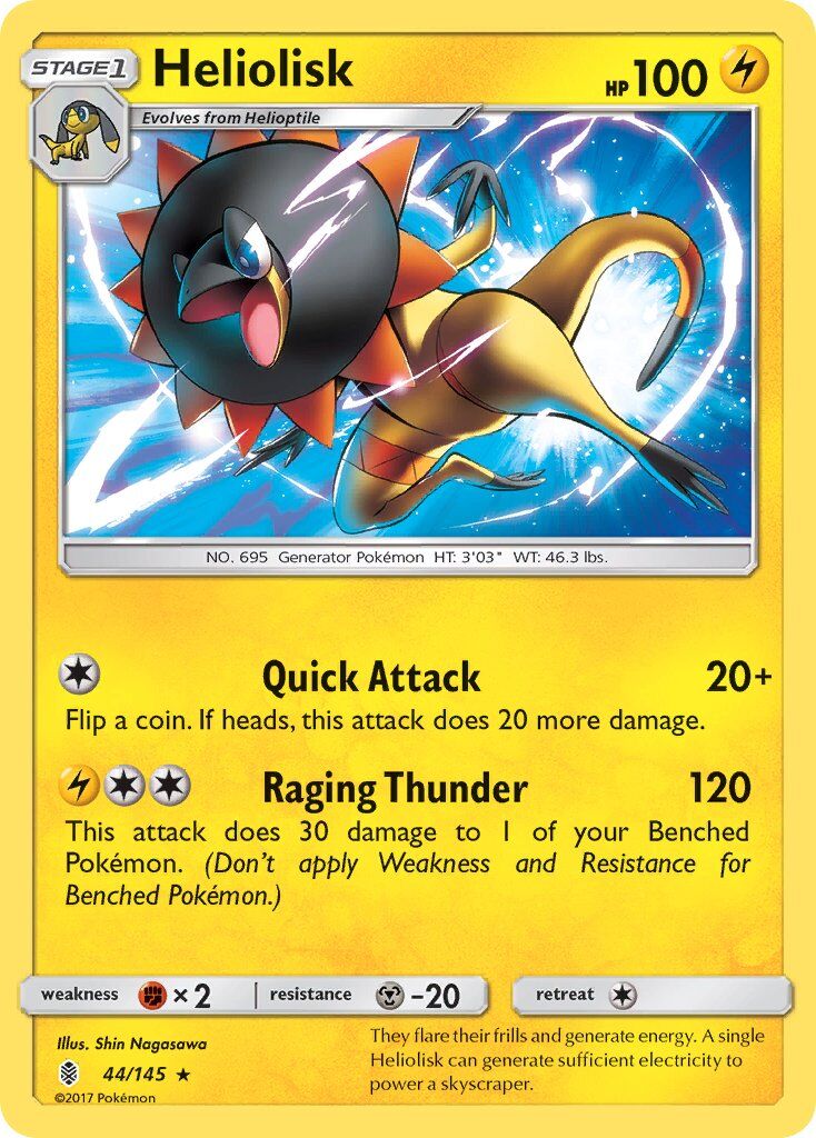 Heliolisk - 44/145 - Pokémon TCG - Lightly Played - EN