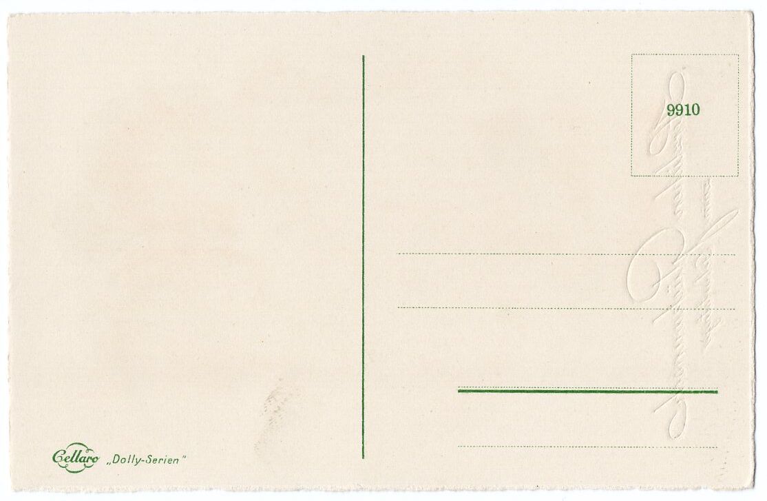 Dolly Postkarte Pärchen mit Blumenstrauss