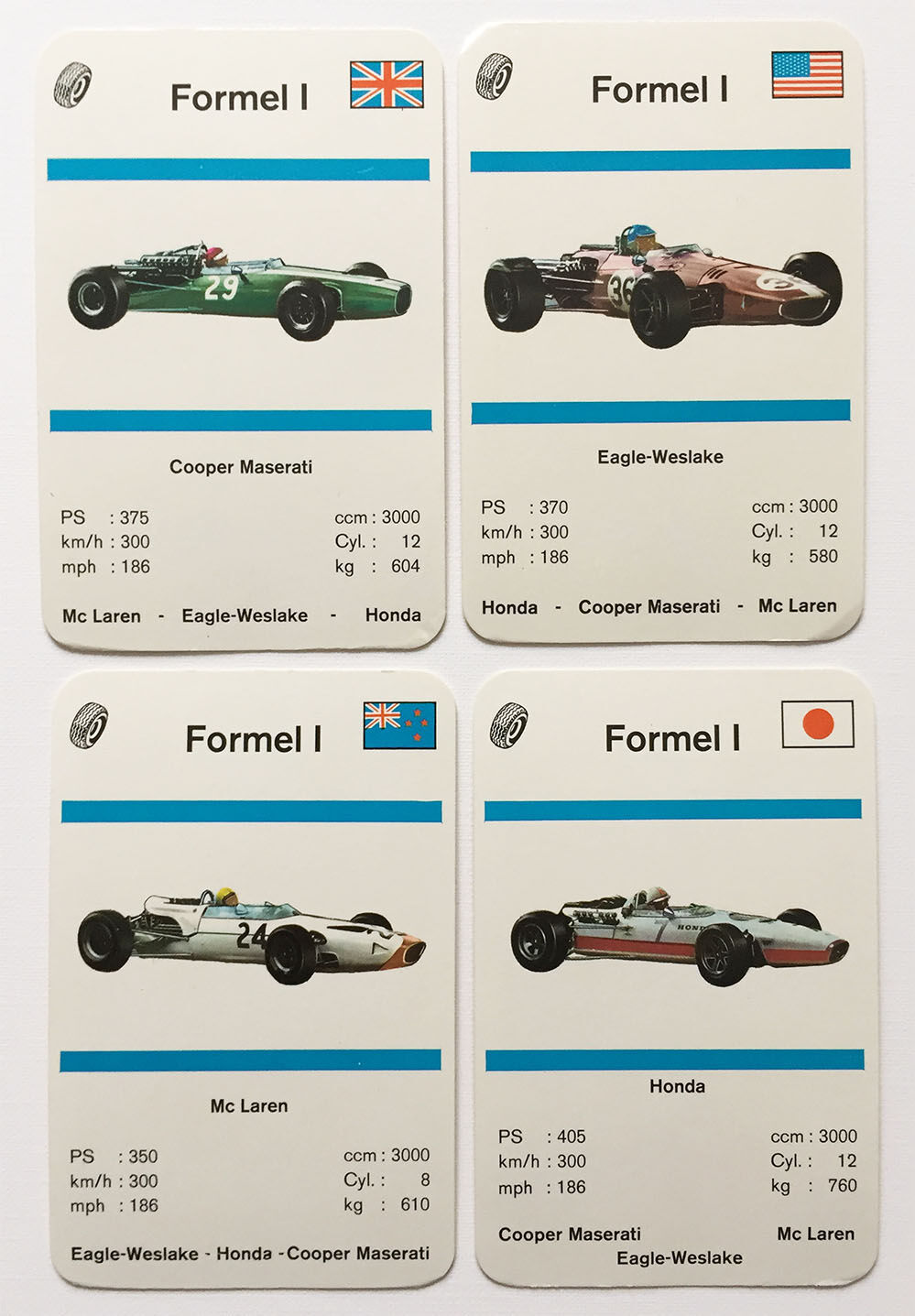 Rennwagen Quartett