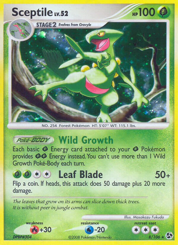 Sceptile - 8/106 - Reverse Holo - EN