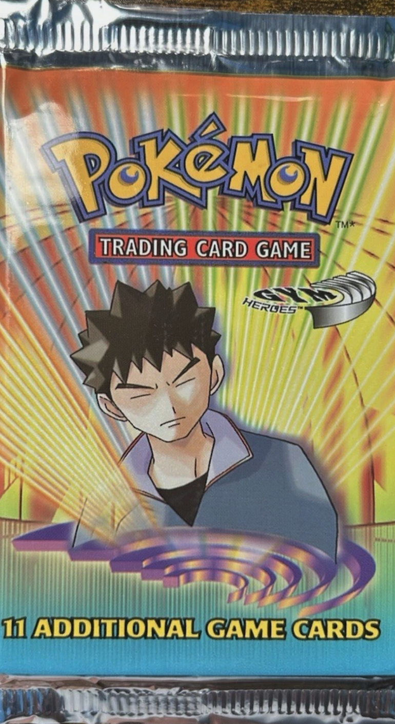 Pokémon TCG: WOTC Gym Heroes Unlimited Booster Pack Brock (Light) - EN Pokémon TCG: WOTC Gym Heroes Unlimited Booster Pack Brock (Light) - EN