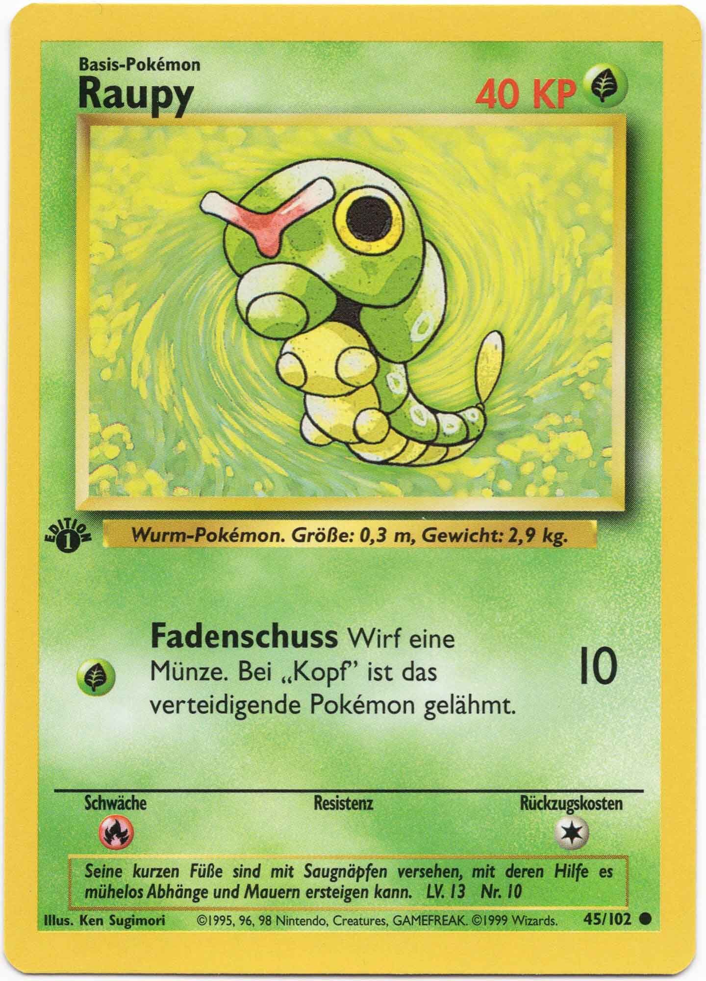 raupy-45-102-1-edition-pok-mon-tcg Raupy 45/102 1. Edition - Pokémon TCG