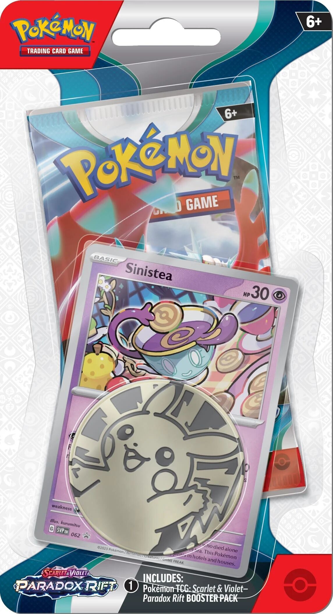 Pokémon TCG: Scarlet & Violet - Paradox Rift Sinistea Checklane Blister - EN Pokémon TCG: Scarlet & Violet - Paradox Rift Sinistea Checklane Blister - EN
