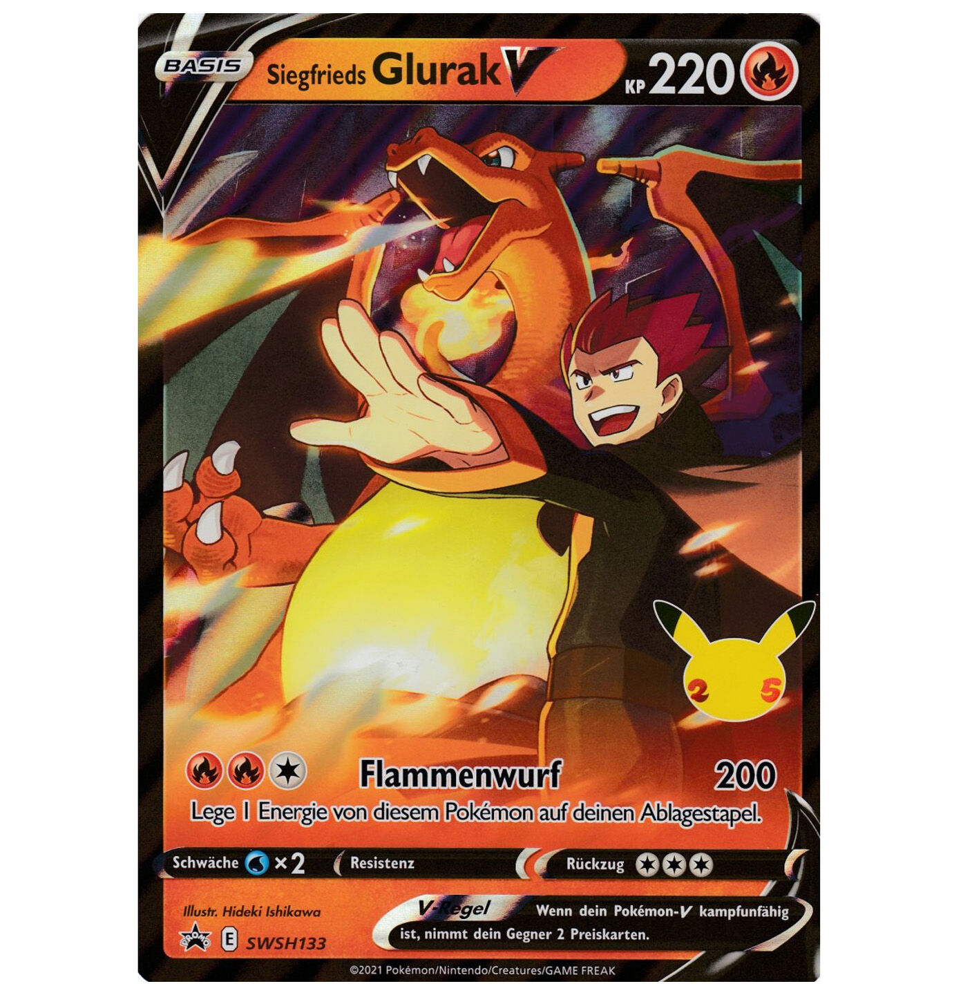 lance-s-charizard-v-swsh133-xxl-oversized-promo-de Lance's Charizard V - SWSH133 - XXL Oversized Promo - DE