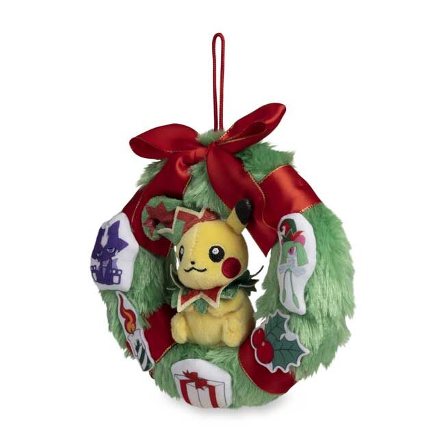 Pikachu Pokémon Holiday Workshop Wreath Plush - 17 cm